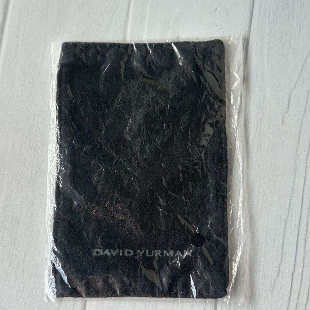 David Yurman Jewelry Polishing Cloth Authentic Silver Cleaning Cloth Dark Gray